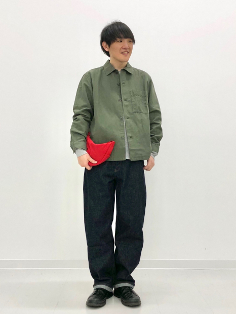 Куртка-рубашка UNIQLO на пуговицах 1160676049 (Зеленый XL)