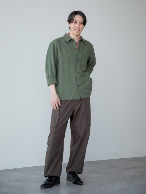 Куртка-рубашка UNIQLO на пуговицах 1160676049 (Зеленый XL)
