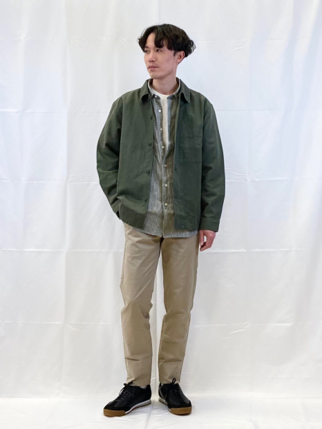 Куртка-рубашка UNIQLO на пуговицах 1160676049 (Зеленый XL)