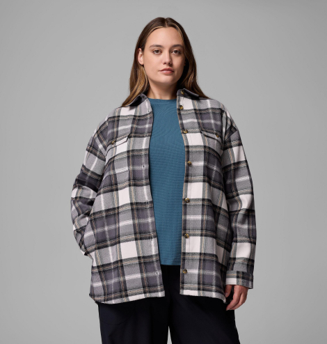 Женская куртка-рубашка Columbia 1161426979 (Серый 2X)