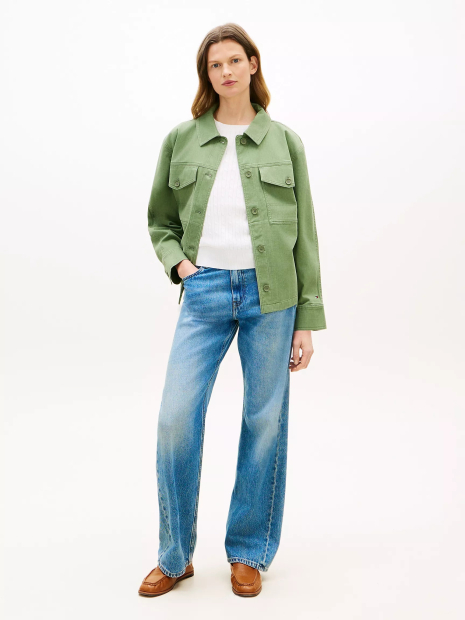 Женская куртка-рубашка Tommy Hilfiger 1162569952 (Зеленый M)