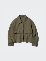 Куртка-рубашка Uniqlo на пуговицах 1159842264 (Зеленый XXL)