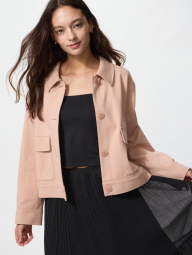 Куртка-рубашка Uniqlo на пуговицах 1159843019 (Розовый M)