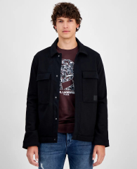 Мужская куртка-рубашка Karl Lagerfeld Paris 1159844632 (Черный M)