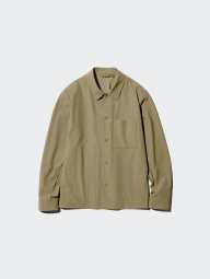 Куртка-рубашка Uniqlo на пуговицах 1159845076 (Бежевый M)