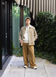 Куртка-сорочка Uniqlo на гудзиках 1159845076 (Бежевий M)