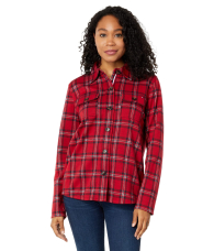 Женская куртка-рубашка Tommy Hilfiger в клетку 1159845988 (Красный XS)
