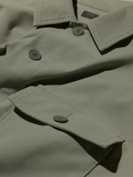 Куртка-сорочка Uniqlo на гудзиках 1159846830 (Оливковий XL)