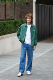 Куртка-рубашка Keith Haring UNIQLO на кнопках 1159849427 (Зеленый 3XL)