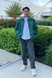 Куртка-рубашка Keith Haring UNIQLO на кнопках 1159849427 (Зеленый 3XL)