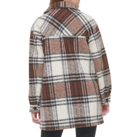 Женская куртка-рубашка Calvin Klein в клетку 1159849481 (Коричневый XS)