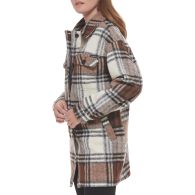 Женская куртка-рубашка Calvin Klein в клетку 1159849481 (Коричневый XS)