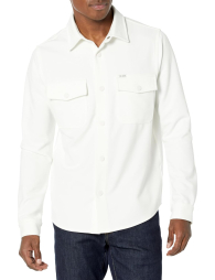 Мужская куртка-рубашка GUESS на кнопках 1159849539 (Белый L)