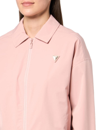 Женская куртка-рубашка GUESS легкая ветровка на молнии 1159849929 (Розовый XL)
