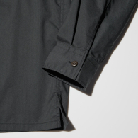 Лёгкая куртка-рубашка Uniqlo на пуговицах 1159850494 (Черный XL)