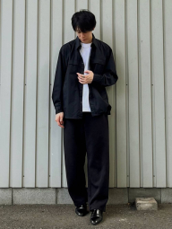 Легка куртка-сорочка Uniqlo на гудзиках 1159851131 (Чорний L)