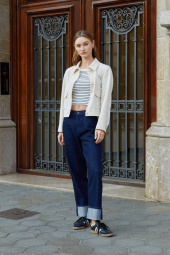 Куртка-сорочка Uniqlo на гудзиках 1159851135 (Молочний XXL)