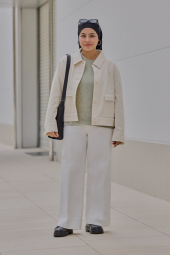 Куртка-сорочка Uniqlo на гудзиках 1159851135 (Молочний XXL)