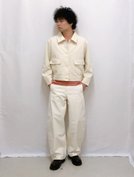 Куртка-сорочка Uniqlo на гудзиках 1159851135 (Молочний XXL)