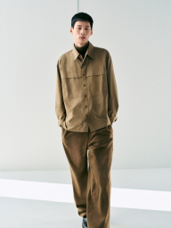 Легка куртка-сорочка Uniqlo на гудзиках 1159852473 (Коричневий XL)