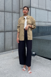 Легка куртка-сорочка Uniqlo на гудзиках 1159852473 (Коричневий XL)