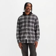 Мужская куртка-рубашка Levi's с капюшоном 1159852627 (Черный/Белый M)