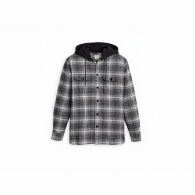 Мужская куртка-рубашка Levi's с капюшоном 1159852627 (Черный/Белый M)