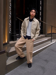 Куртка-рубашка Uniqlo на молнии 1159852908 (Бежевый M)