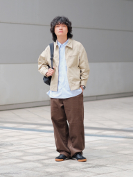 Куртка-рубашка Uniqlo на молнии 1159852908 (Бежевый M)