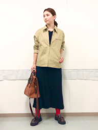 Куртка-рубашка Uniqlo на молнии 1159852908 (Бежевый M)