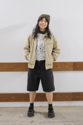 Куртка-рубашка Uniqlo на молнии 1159852908 (Бежевый M)