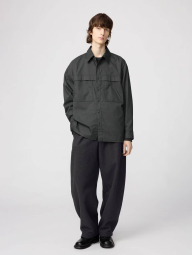 Лёгкая куртка-рубашка Uniqlo на пуговицах 1159854236 (Серый M)