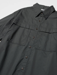 Лёгкая куртка-рубашка Uniqlo на пуговицах 1159854236 (Серый M)