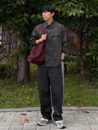 Лёгкая куртка-рубашка Uniqlo на пуговицах 1159854236 (Серый M)