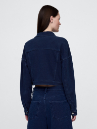 Жіноча куртка-сорочка Gap 1159854672 (Синій M)