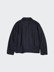 Куртка-сорочка оверсайз UNIQLO на блискавці 1159855092 (Синій XL)