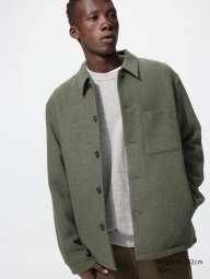 Куртка-рубашка UNIQLO на пуговицах 1159855926 (Зеленый XL)