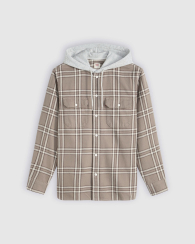 Чоловіча куртка-сорочка Levi's з капюшоном 1159861519 (Коричневий XXL)