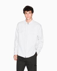 Куртка-сорочка Armani Exchange на блискавці 1159861913 (Сірий XXL)