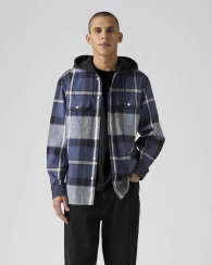 Чоловіча куртка-сорочка Levi's з капюшоном 1159862562 (Синій XL)