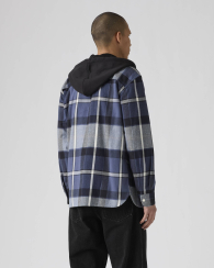 Чоловіча куртка-сорочка Levi's з капюшоном 1159862562 (Синій XL)