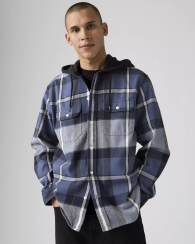 Чоловіча куртка-сорочка Levi's з капюшоном 1159862330 (Синій XXL)