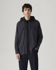 Мужская куртка-рубашка Levi's с капюшоном 1159909305 (Черный L)