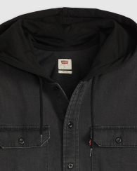 Мужская куртка-рубашка Levi's с капюшоном 1159909305 (Черный L)