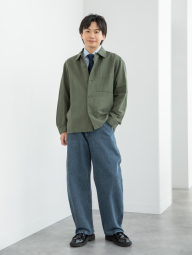 Куртка-рубашка UNIQLO на пуговицах 1160676049 (Зеленый XL)