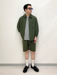 Куртка-рубашка UNIQLO на пуговицах 1160676049 (Зеленый XL)