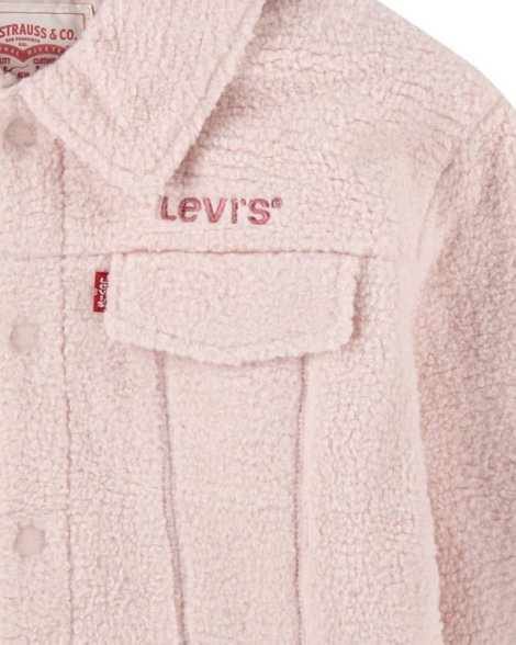 Детская куртка Levi's шерпа 1159841969 (Розовый 155-159)