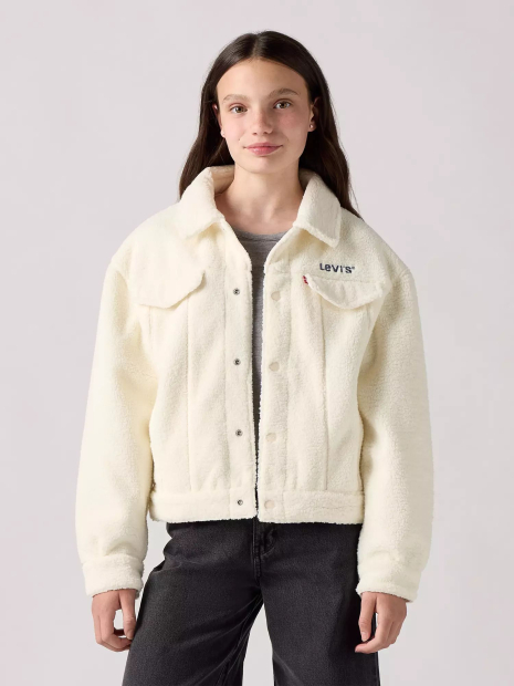 Детская куртка Levi's шерпа 1159841974 (Молочный 155-159)