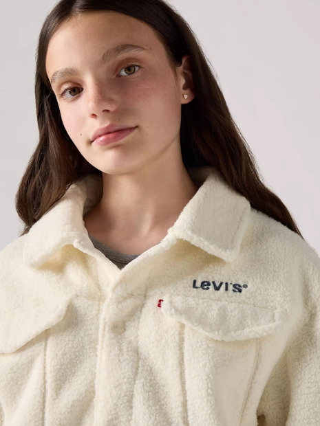 Детская куртка Levi's шерпа 1159841974 (Молочный 155-159)