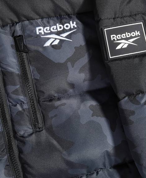 Дитяча куртка Reebok 1159847378 (Чорний/Сірий M)